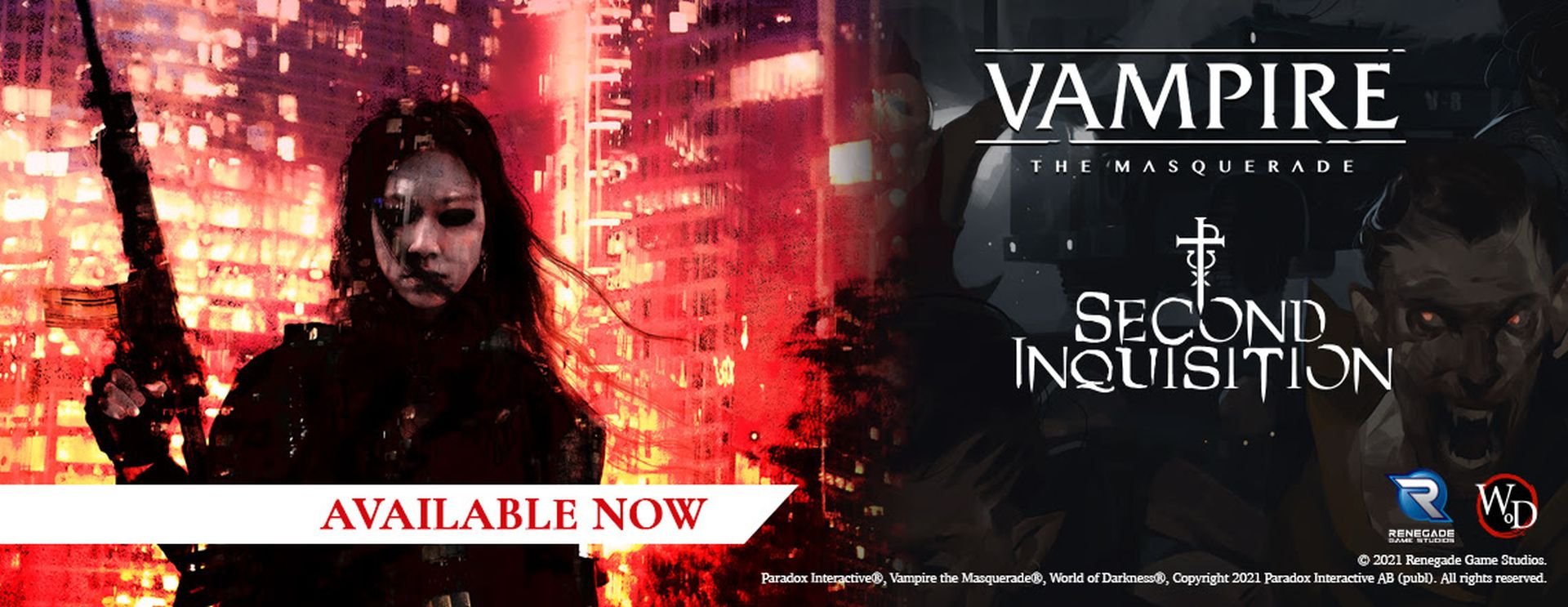 VAMPIRE: THE MASQUERADE Second Inquisition Sourcebook PDF Out Now —  GeekTyrant